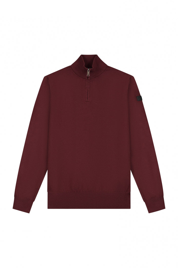 MM3-AW24-09_329_Malelions_Men_Knitted_Quarter_Zip_Burgundy_Front_147a1403-e978-414e-aa25-ef069dd746b8.jpg