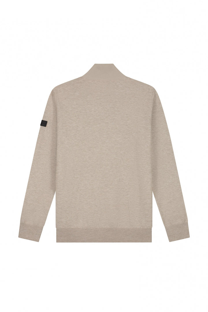 MM3-AW24-09_333_Malelions_Men_Knitted_Quarter_Zip_Taupe_Back.jpg