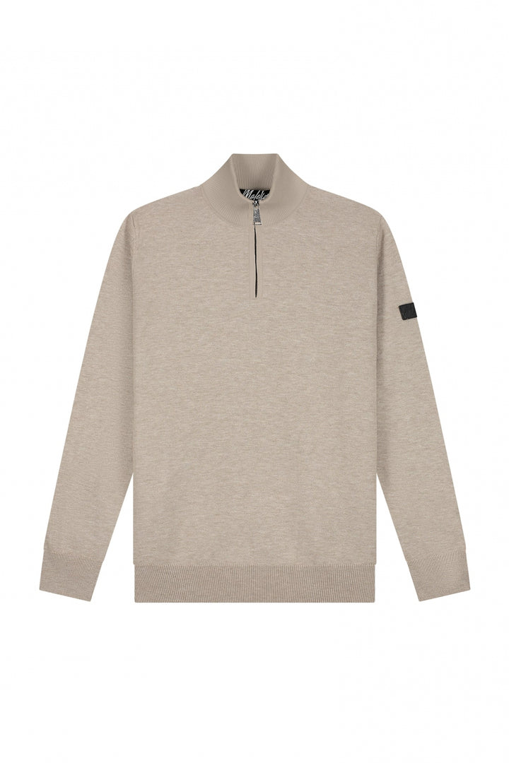 MM3-AW24-09_333_Malelions_Men_Knitted_Quarter_Zip_Taupe_Front_9f28c5fb-29d9-4d35-bb77-873fd789e42e.jpg