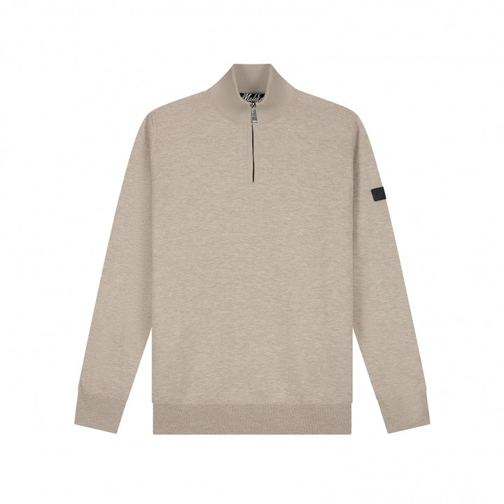 MM3-AW24-09_333_Malelions_Men_Knitted_Quarter_Zip_Taupe_Front_9f28c5fb-29d9-4d35-bb77-873fd789e42e.jpg