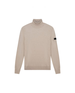 Malelions Men Knitted Turtleneck | Taupe