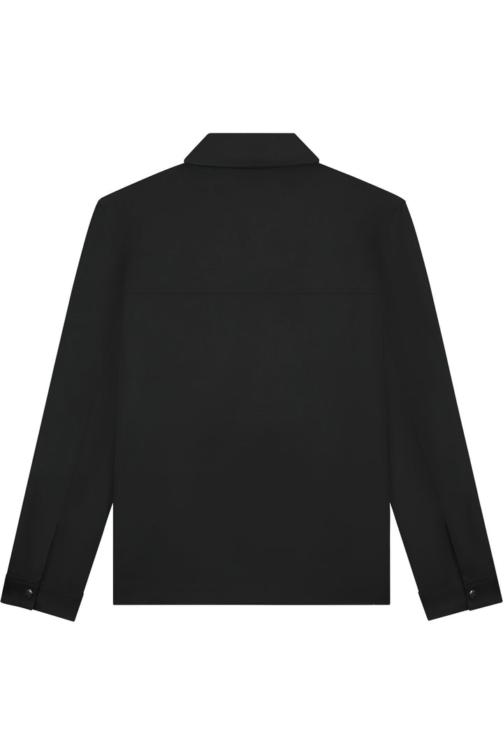 MM3-AW25-01_900_Malelions_Men_Textured_Zip_Overshirt_Black_Back.jpg