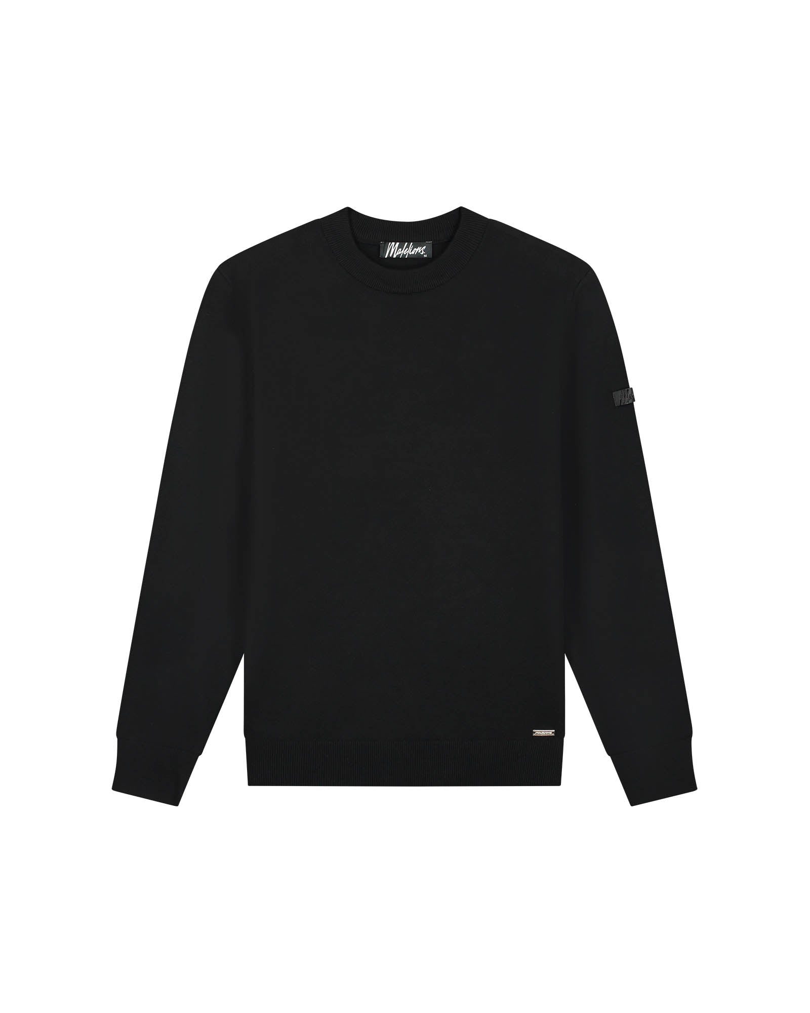 Malelions Men Knitted Crewneck | Black
