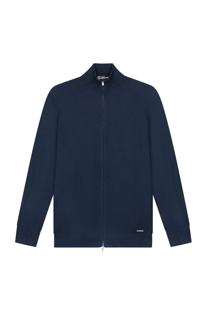 MM3-AW25-10_303_Malelions_Men_Knitted_Zip_Cardigan_Navy_Front.jpg