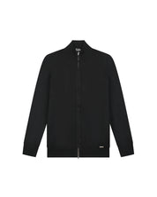 Malelions Men Knitted Zip Cardigan | Black