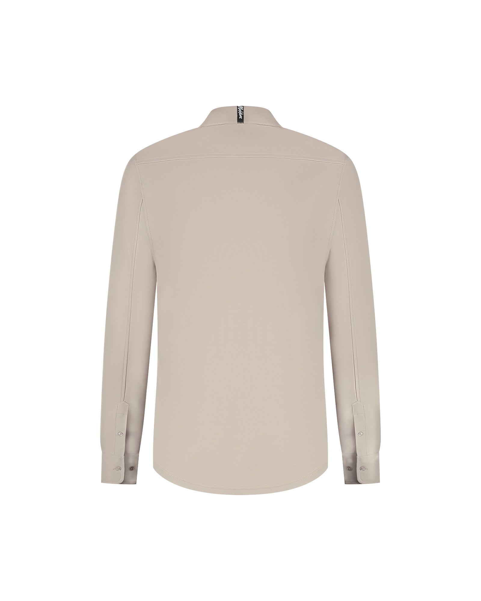 Malelions Men Stretch Shirt | Light Taupe