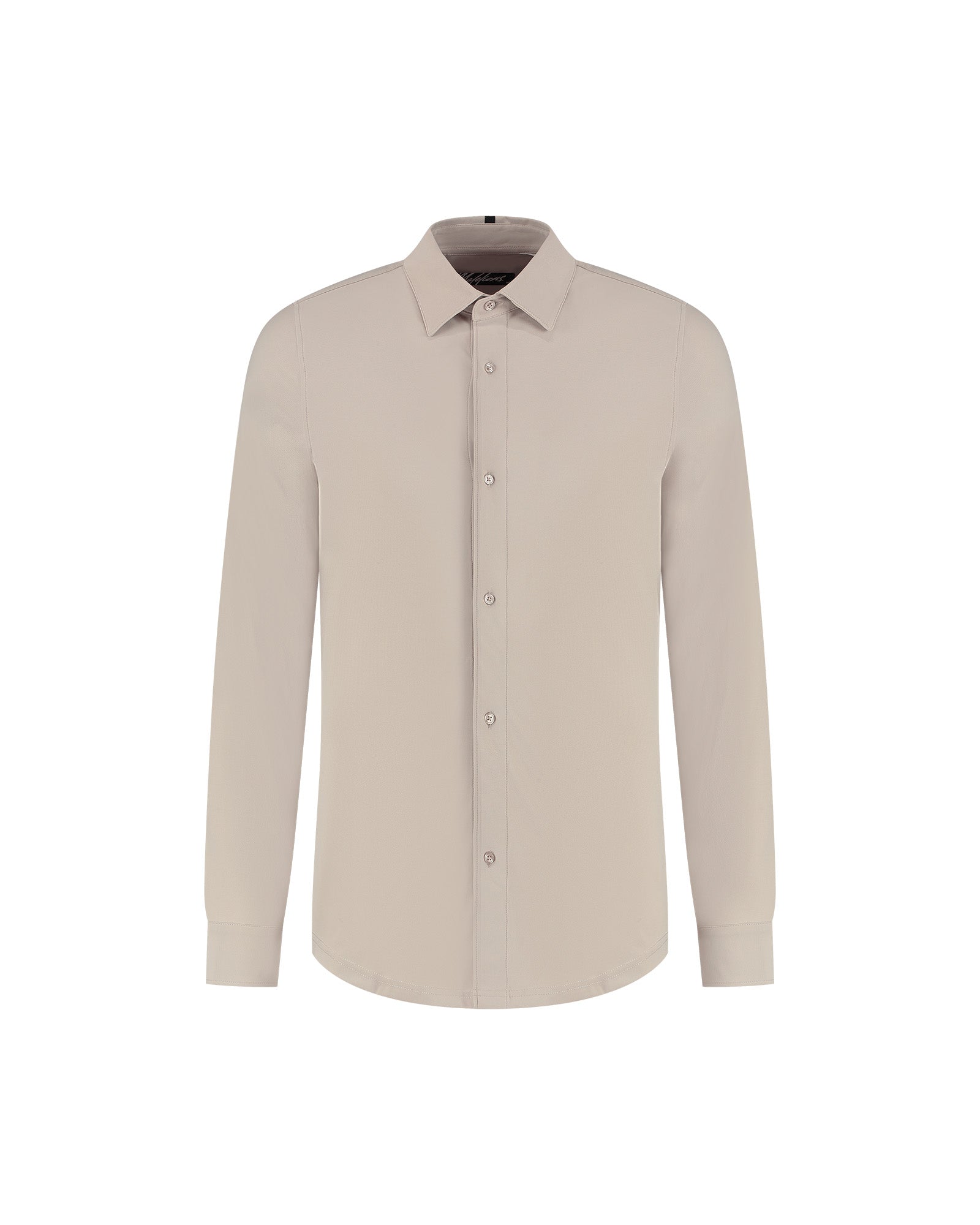 Malelions Men Stretch Shirt | Light Taupe