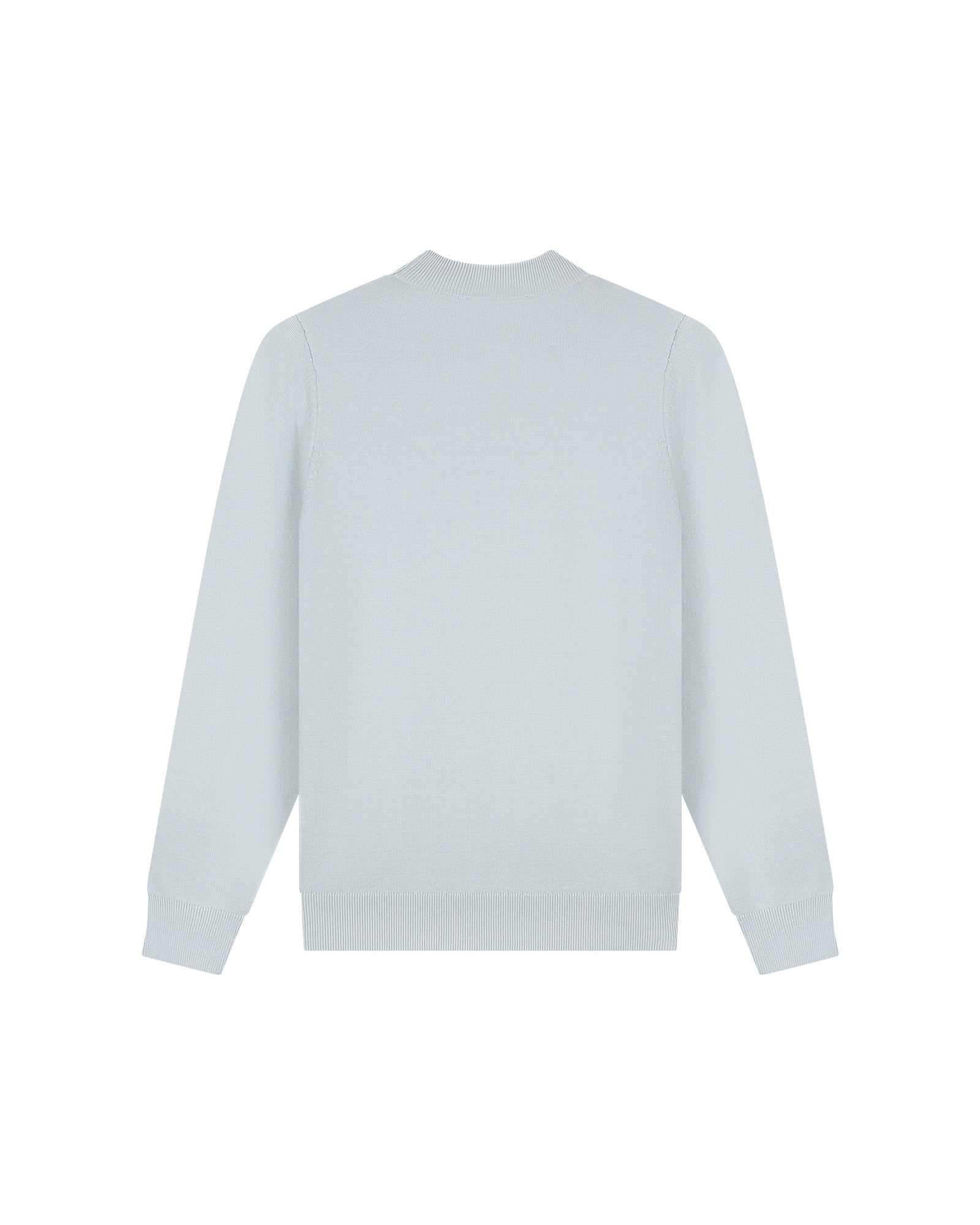 Malelions Men Knitted Mockneck Sweater | Ocean Grey