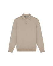 Malelions Men Knitted Longsleeve Polo | Sand