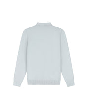 Malelions Men Knitted Longsleeve Polo | Ocean Grey