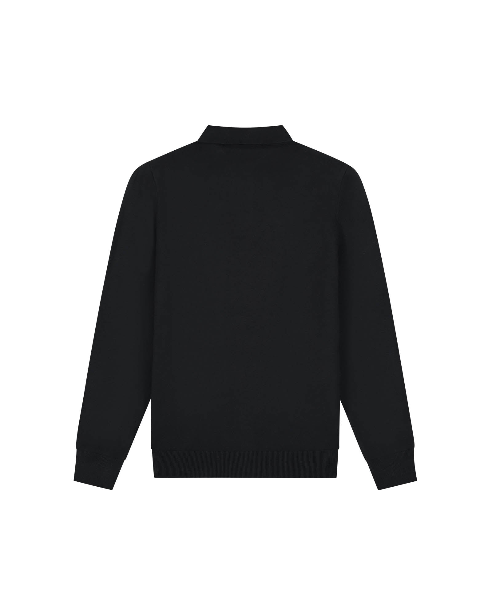 Malelions Men Knitted Longsleeve Polo | Black