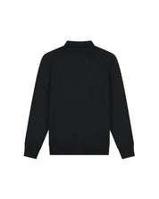 Malelions Men Knitted Longsleeve Polo | Black