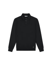 Malelions Men Knitted Longsleeve Polo | Black