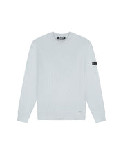 Malelions Men Knitted Rib Sweater | Ocean Grey