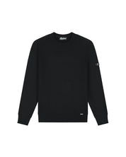Malelions Men Knitted Rib Sweater | Black
