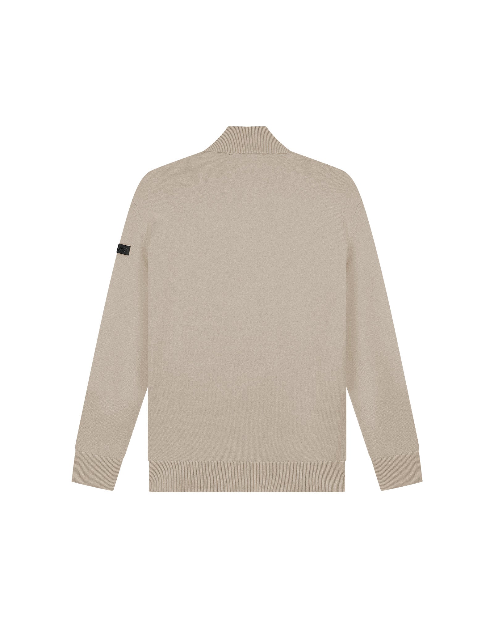 Malelions Men Knitted Quarter Zip | Sand