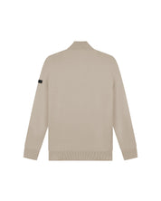 Malelions Men Knitted Quarter Zip | Sand