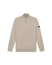 Malelions Men Knitted Quarter Zip | Sand