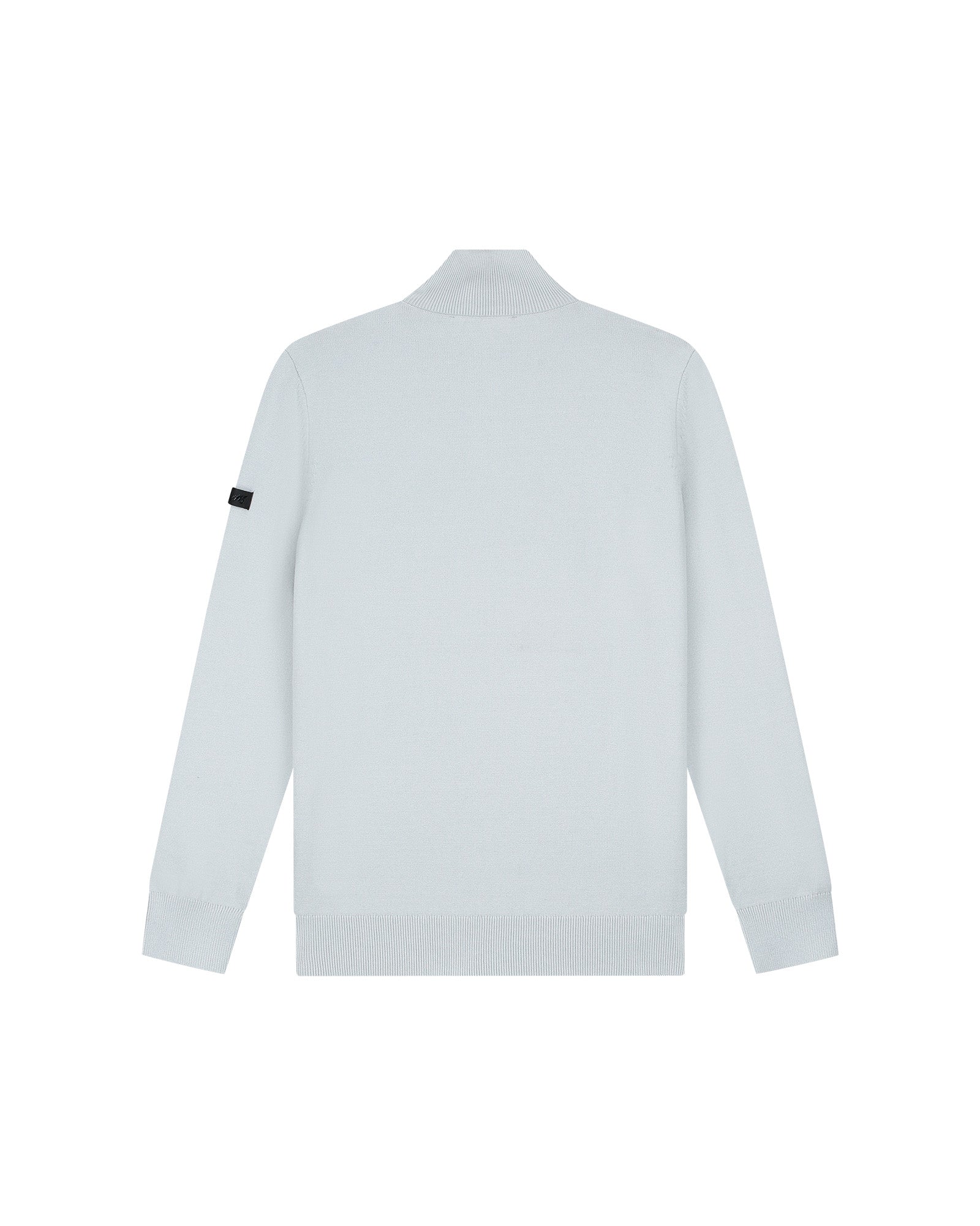 Malelions Men Knitted Quarter Zip | Ocean Grey