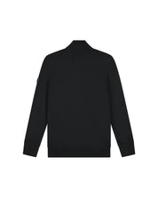 Malelions Men Knitted Quarter Zip | Black