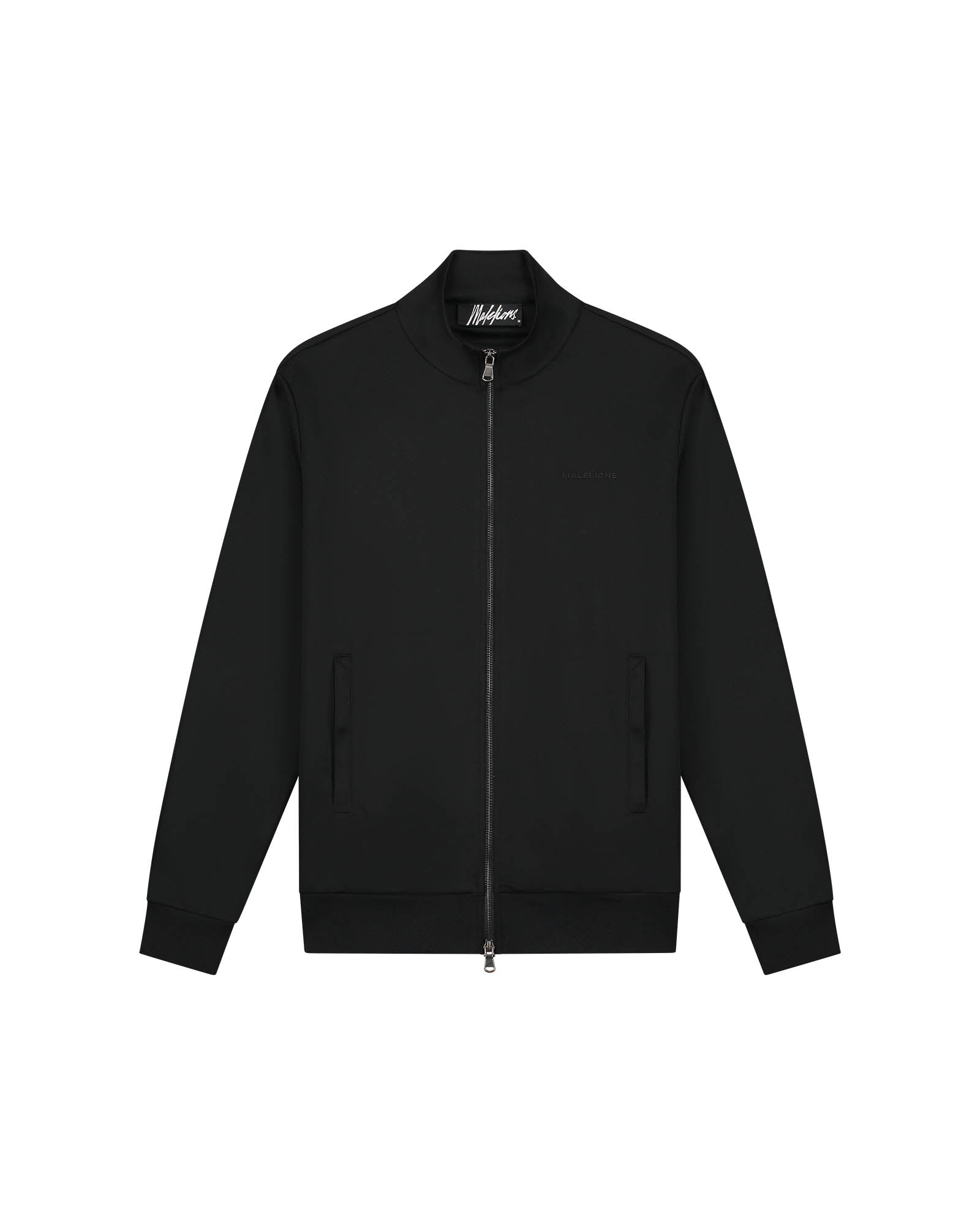 Malelions Men Pique Zip Vest | Black