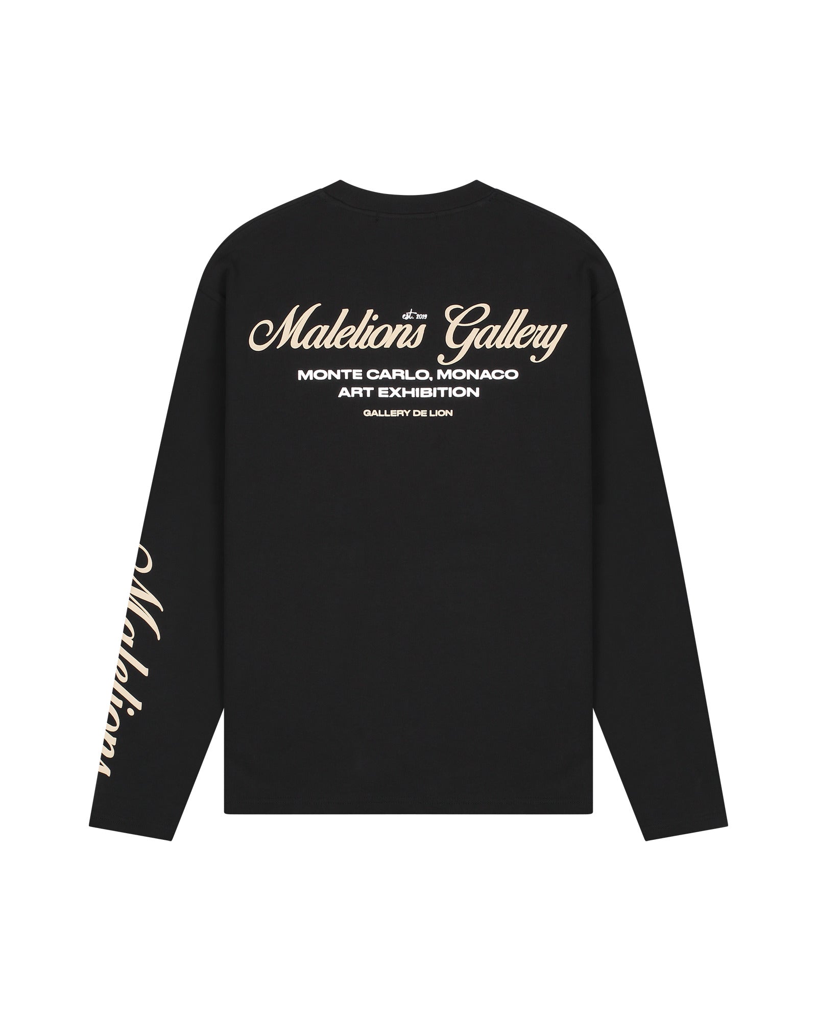 Malelions Men Gallery Longsleeve T-Shirt | Black