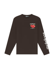 Malelions Men Raspberry Longsleeve T-Shirt | Mulch Brown