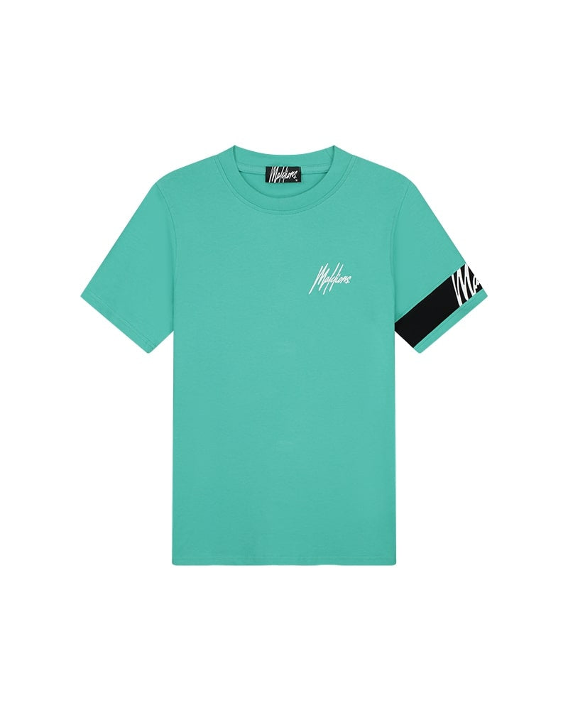  Malelions Men Captain T-Shirt | Turquoise/Black