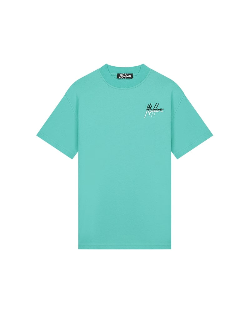  Malelions Men Split T-Shirt | Turquoise/Black