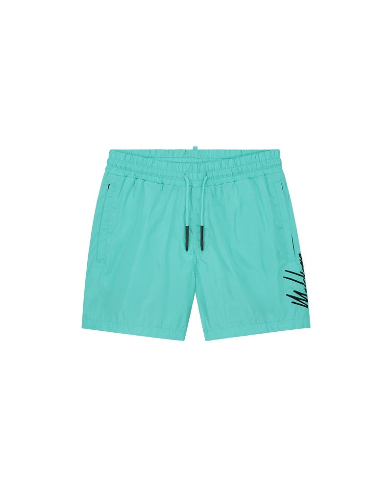  Malelions Men Split Swim Shorts | Turquoise/Black