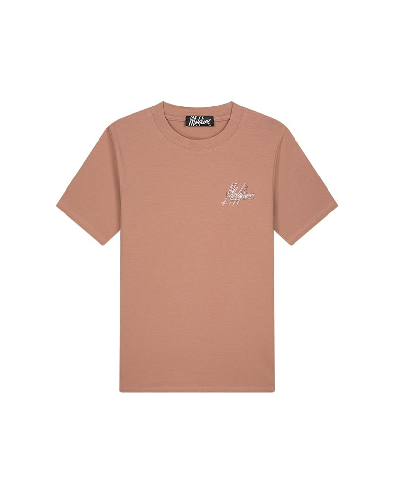  Malelions Men Splash T-Shirt | Light Mauve