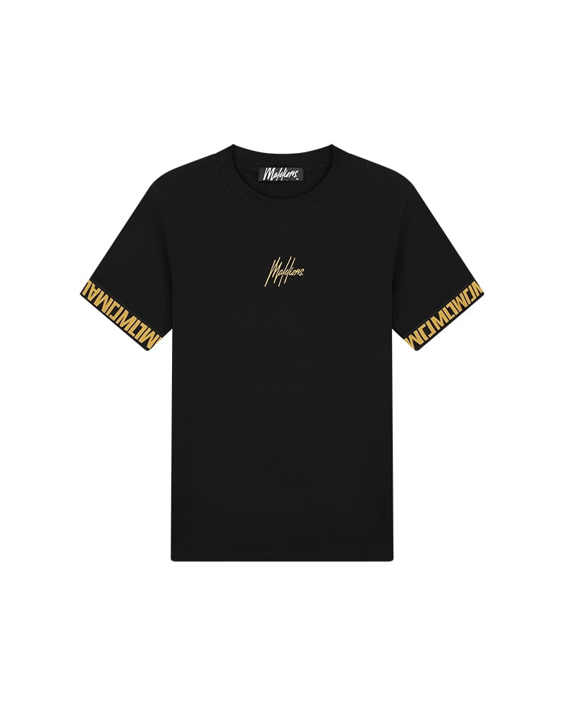 Malelions Men Venetian T Shirt Black Gold Malelions