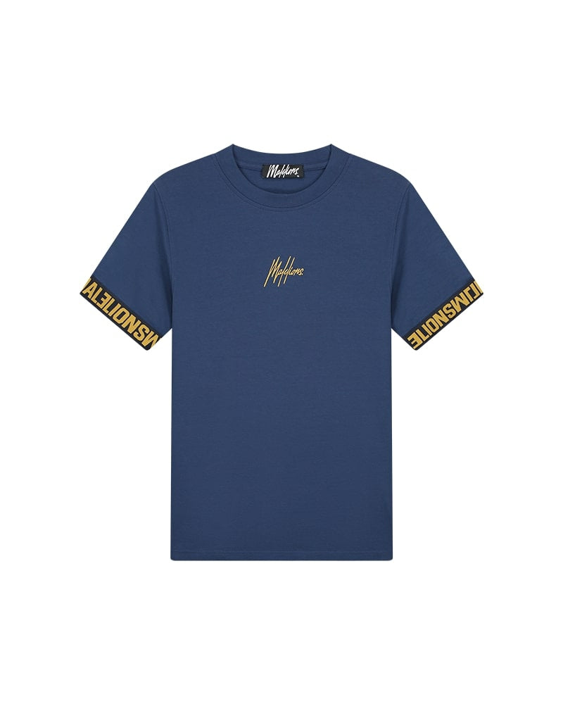  Malelions Men Venetian T-Shirt | Navy/Gold