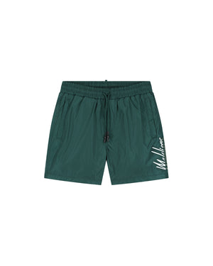 Malelions Men Split Swim Shorts | Petrol Green
