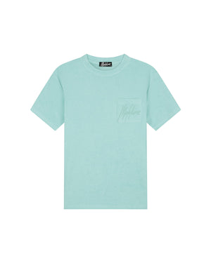 Malelions Men Signature Towelling T-Shirt | Bright Blue
