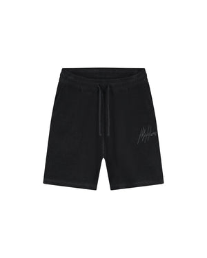 Malelions Men Signature Towelling Shorts | Black