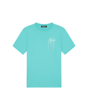 Malelions Men Painter T-Shirt | Bright Blue