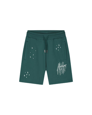 Malelions Men Painter Shorts | Petrol Green