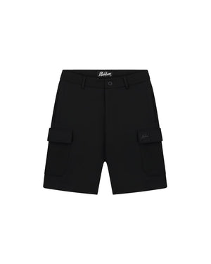 Malelions Men Signature Patch Cargo Shorts | Black