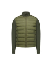 Malelions Men Knitted Hybrid Jacket | Vintage Green