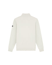 Malelions Men Knitted Longsleeve Zip Polo | Pearl Grey