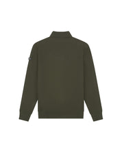 Malelions Men Knitted Longsleeve Zip Polo | Vintage Green