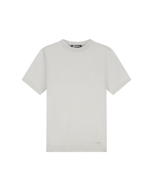 Malelions Men Knitted T-Shirt | Pearl Grey