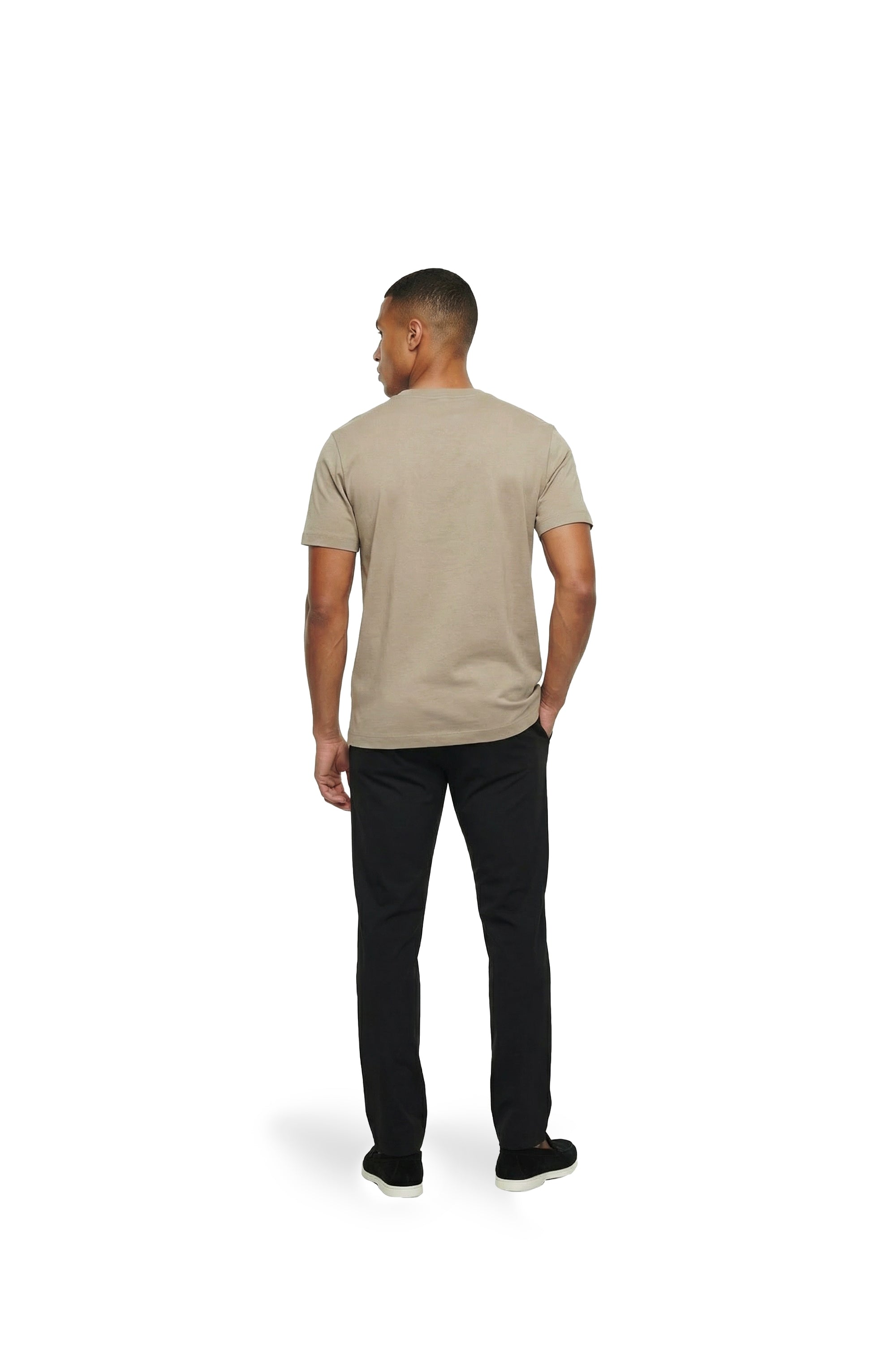 Malelions Men Luxury T-Shirt | Light Taupe