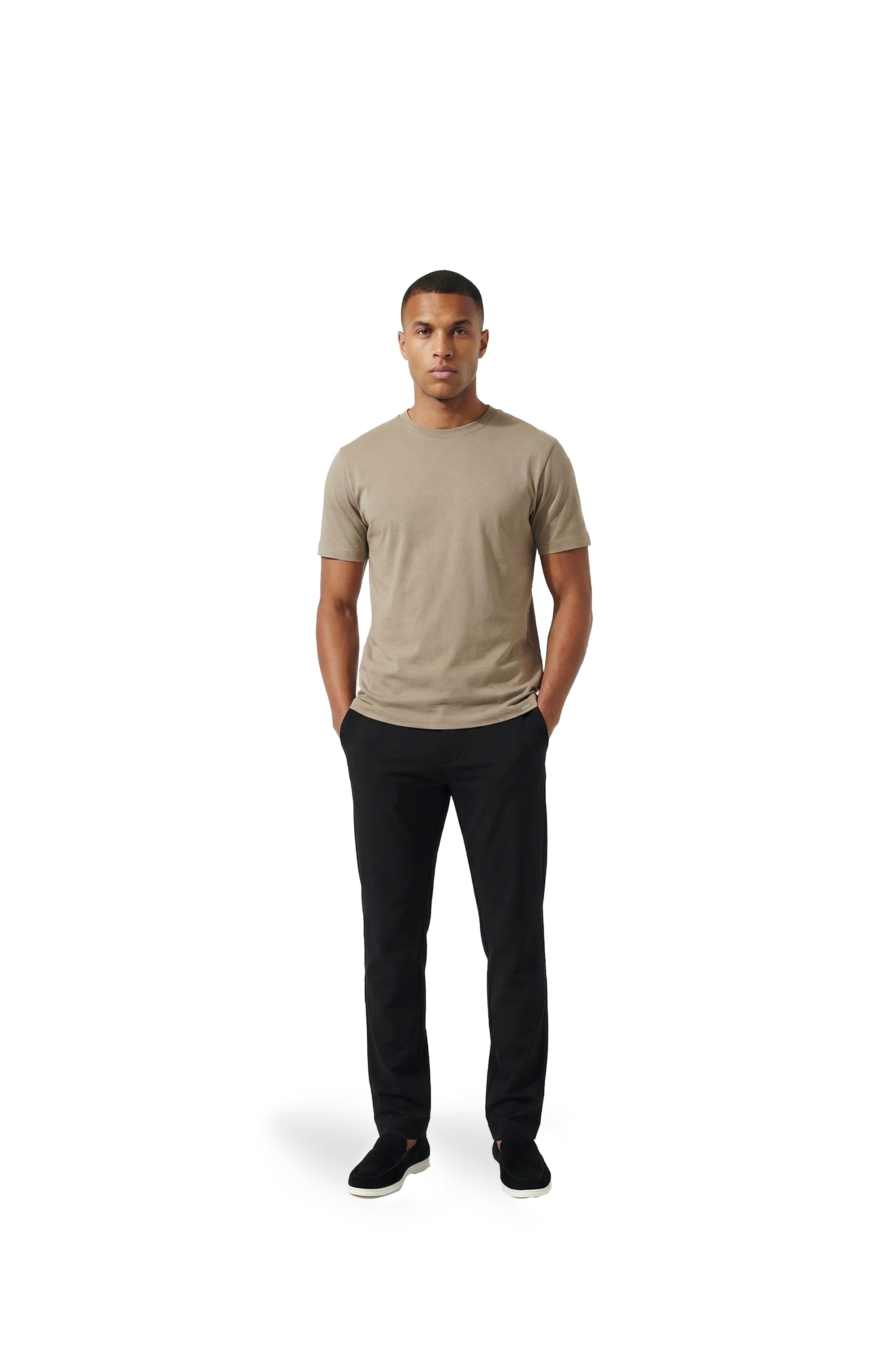 Malelions Men Luxury T-Shirt | Light Taupe