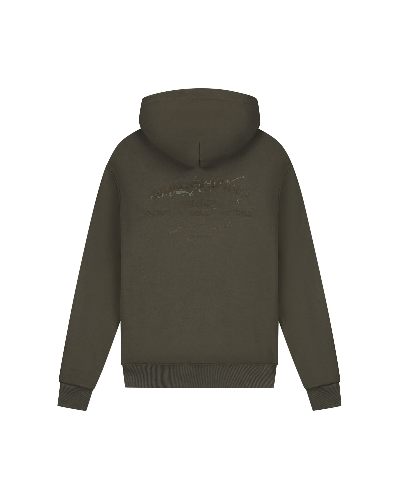 Malelions Men Permanent Vacation Zip Hoodie | Vintage Green