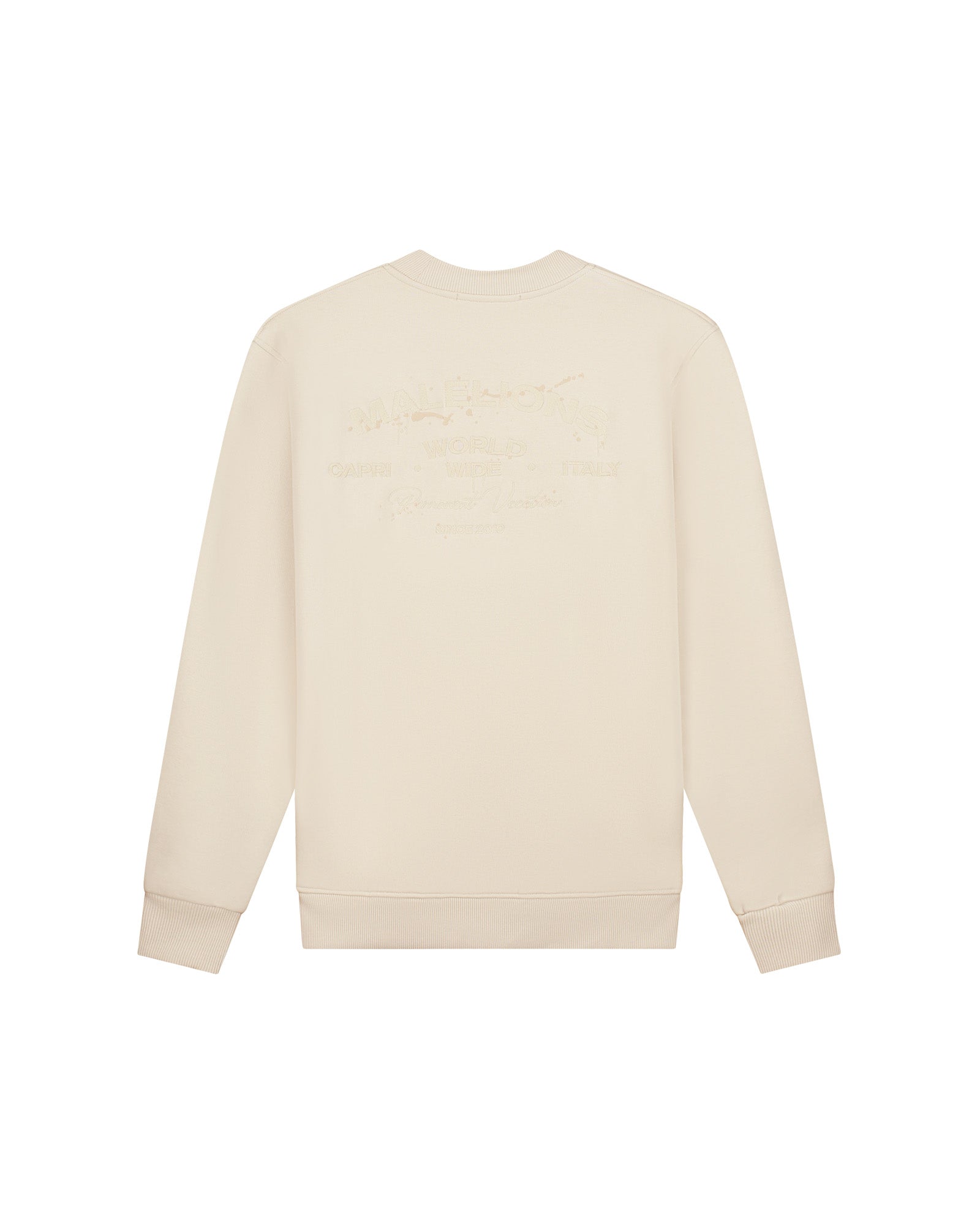 Malelions Men Permanent Vacation Sweater | Light Taupe