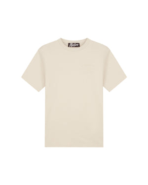 Malelions Men Permanent Vacation T-Shirt | Light Taupe