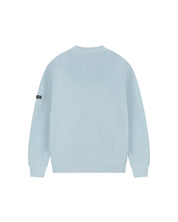 Malelions Men Heavyweight Knitted Sweater | Ice Blue