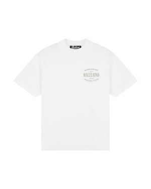 Malelions Men Social Club T-Shirt | White